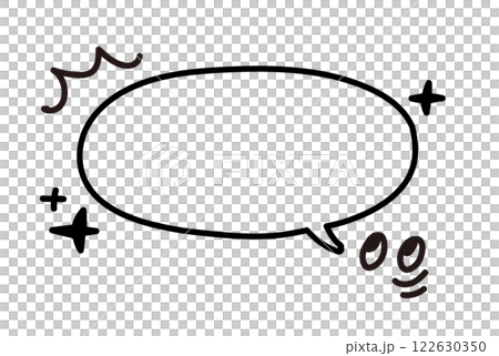 Amazing speech bubble. Monochrome, black and white. Text. Doodle. Handwritten. Funny text. Vector. 122630350