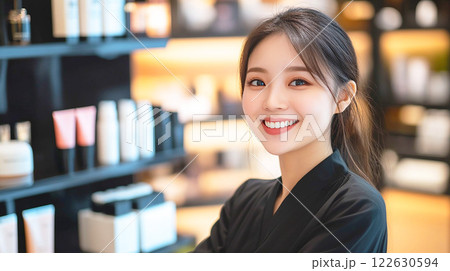 美容店の笑顔の女性スタッフ 122630594