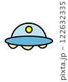 シンプルな宇宙船のイラスト 122632335