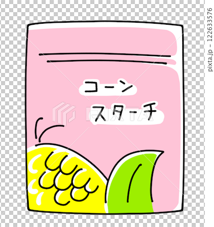 ゆるめシンプルなコーンスターチ　ベタ塗り 122633576