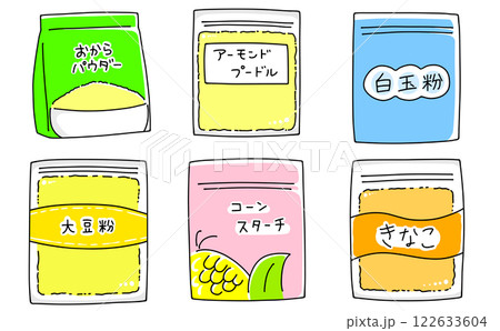 ゆるめシンプルな粉セット1　ベタ塗り 122633604
