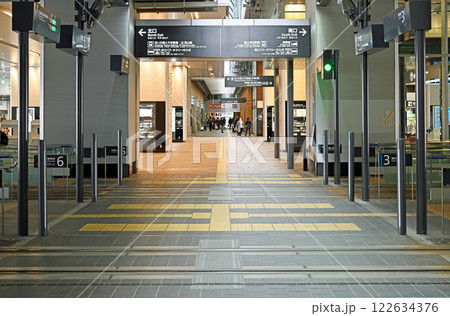 ターミナル駅の構内風景 122634376