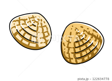 ゆるめシンプルな貝 ベタ塗り ゆるめシンプルな貝 ベタ塗り 122634778