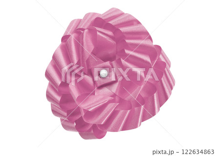 pink ribbon on isolated on transparent background. pink ribbon on isolated on transparent background. 122634863