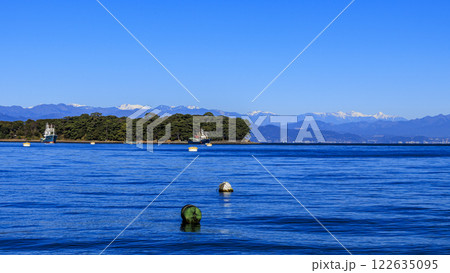 戸田から望む、戸田湾と富士山 122635095