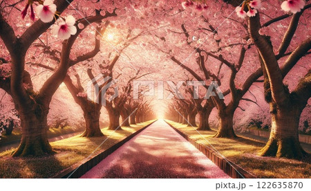 桜並木 桜並木 122635870