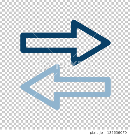 双方向の矢印のアイコンイラスト 双方向の矢印のアイコンイラスト 122636070