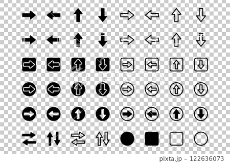 各種箭頭圖示插畫集 各種箭頭圖示插畫集 122636073