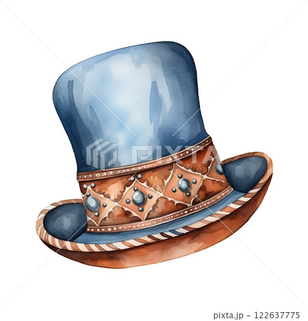 Bavarian hat watercolor illustration for Octoberfest celebration. 122637775