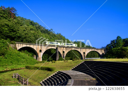 めがね橋・銀河鉄道(岩手県・遠野市) めがね橋・銀河鉄道(岩手県・遠野市) 122638655