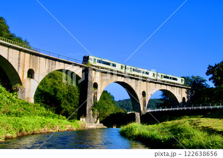 めがね橋・銀河鉄道(岩手県・遠野市) めがね橋・銀河鉄道(岩手県・遠野市) 122638656