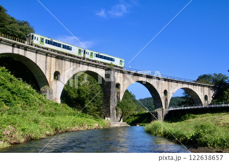めがね橋・銀河鉄道(岩手県・遠野市) めがね橋・銀河鉄道(岩手県・遠野市) 122638657