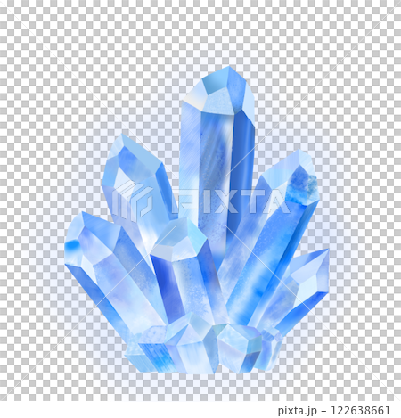 閃閃發光的寶石插圖-藍色 閃閃發光的寶石插圖-藍色 122638661