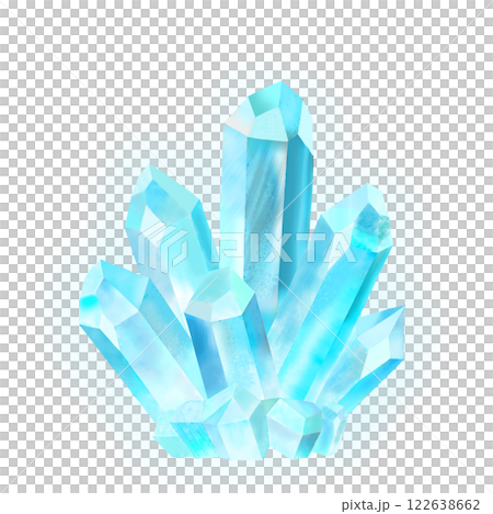 Illustration of sparkling jewels, light blue Illustration of sparkling jewels, light blue 122638662