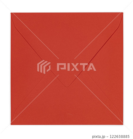 Square envelope on white background Square envelope on white background 122638885