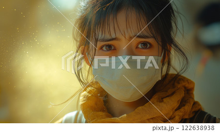 花粉症に苦しむ女性 122638938