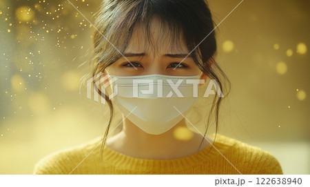 花粉症に苦しむ女性 122638940
