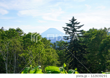 中山峠、峠の茶屋から見る羊蹄山 中山峠、峠の茶屋から見る羊蹄山 122639291