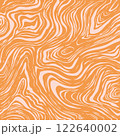 Abstract blue and white pattern with organic shapes and flowing lines. The seamless design offers a soothing texture, perfect for modern backgrounds, textiles, wallpapers, and contemporary art. 122640002