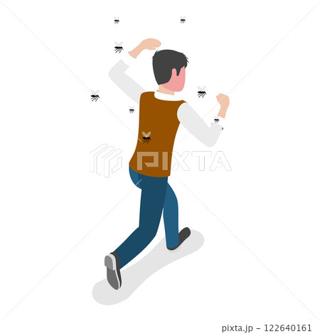 3D Isometric Flat Vector Illustration of Allergic Reaction, Causes of Allergy. Item 3 3D Isometric Flat Vector Illustration of Allergic Reaction, Causes of Allergy. Item 3 122640161