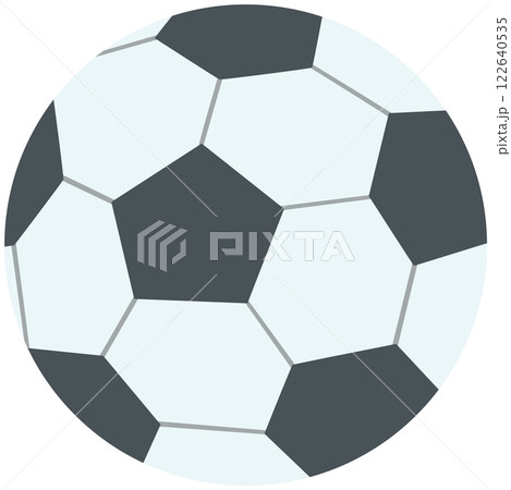 サッカーボールのイラスト ベクター素材 122640535