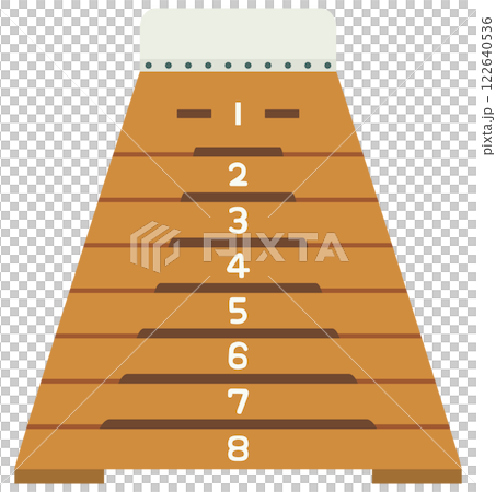 Vaulting horse school vector material 122640536