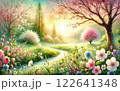 春の訪れ、おとぎの国の春 122641348
