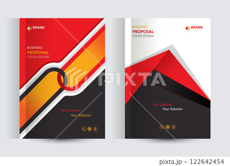 Corporate Business Proposal Catalog cover Design Template Concepts 122642454