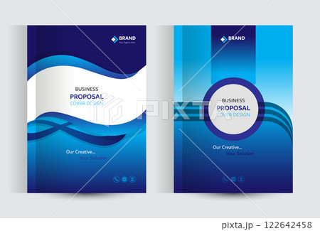 Corporate Business Proposal Catalog cover Design Template Concepts 122642458
