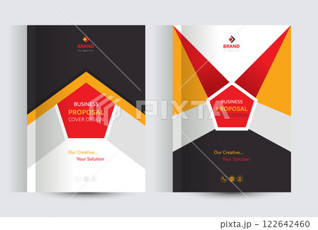 Corporate Business Proposal Catalog cover Design Template Concepts 122642460