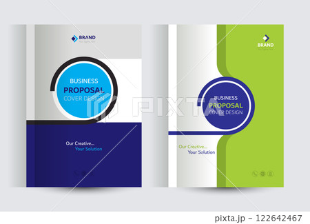 Corporate Business Proposal Catalog cover Design Template Concepts 122642467