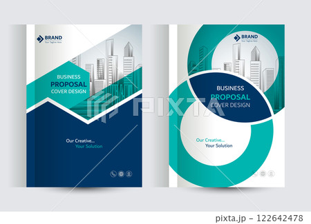 Corporate Business Proposal Catalog cover Design Template Concepts 122642478