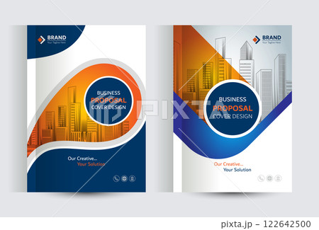 Corporate Business Proposal Catalog cover Design Template Concepts 122642500