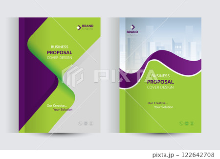 Corporate Business Proposal Catalog cover Design Template Concepts 122642708