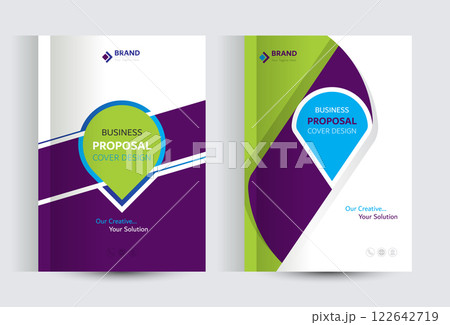 Corporate Business Proposal Catalog cover Design Template Concepts 122642719