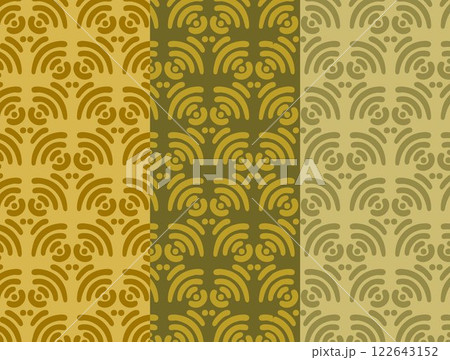 Seamless Wave Motif Pattern 122643152