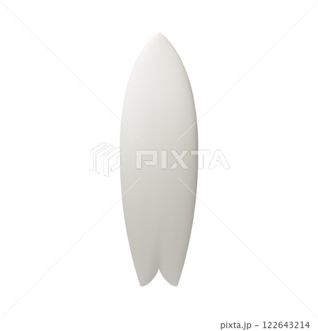 White surfboard vector object illustration. Surf board 122643214