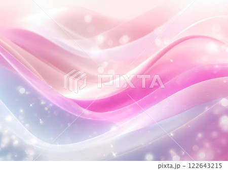 ピンクの綺麗なウェーブ背景 122643215