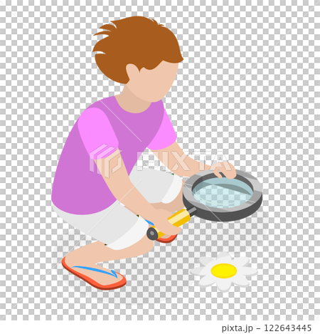 3D Isometric Flat Illustration of Five Senses. Item 2 3D Isometric Flat Illustration of Five Senses. Item 2 122643445