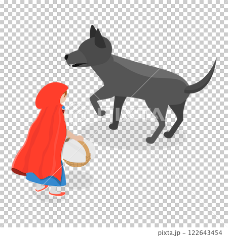 3D Isometric Flat Set of Fairytale Characters and Items. Item 2 3D Isometric Flat Set of Fairytale Characters and Items. Item 2 122643454