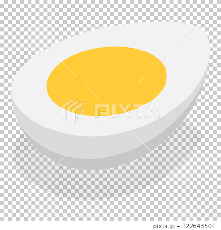 3D Isometric Flat Set of Chicken Eggs. Item 5 3D Isometric Flat Set of Chicken Eggs. Item 5 122643501