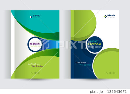 Corporate Business Proposal Catalog cover Design Template concepts 122643671