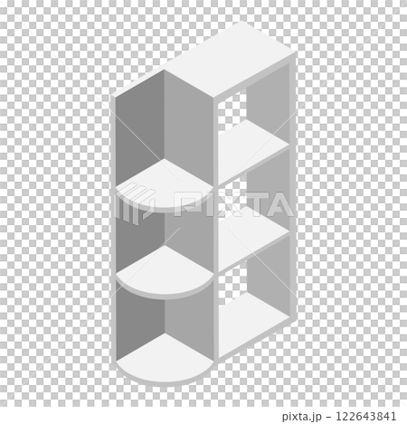 3D Isometric Flat  Set of Kitchen Cabinets. Item 6 122643841