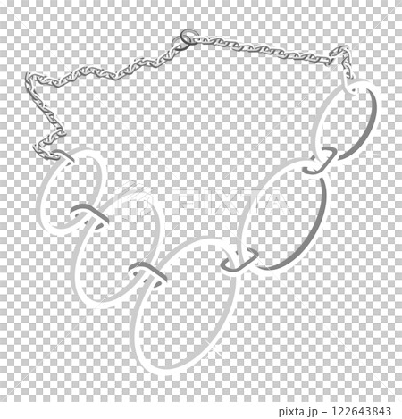 3D Isometric Flat  Set of Necklaces. Item 5 122643843