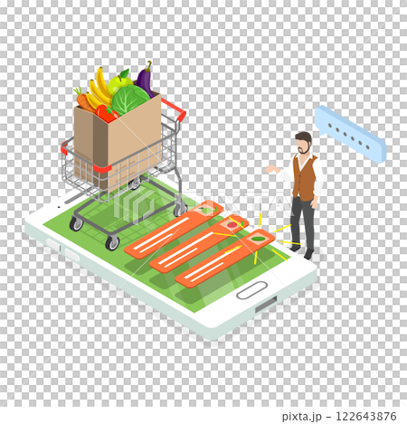 3D Isometric Flat Illustration of Veggie...のイラスト素材 [122643876] - PIXTA
