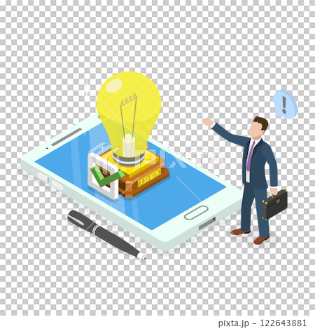 3D Isometric Flat  Illustration of Personal Development. Item 1 122643881