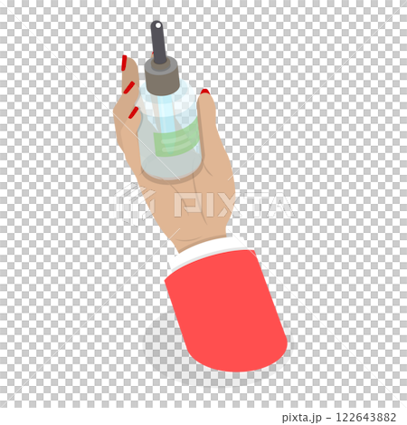 3D Isometric Flat Illustration of Skin Care. Item 3 3D Isometric Flat Illustration of Skin Care. Item 3 122643882
