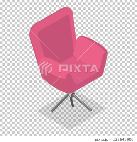 3D Isometric Flat  Set of Furniture. Item 5 122643906