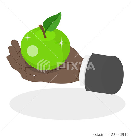 3D Isometric Flat  Set of Hand Gestures. Item 6 122643910