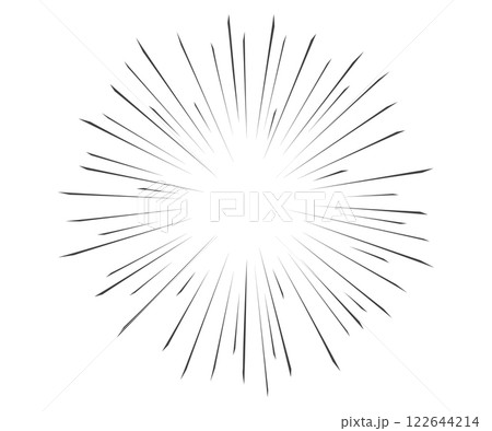 Abstract radial lines for comic effect. Speed shot illustrations. Vector design for manga comics Abstract radial lines for comic effect. Speed shot illustrations. Vector design for manga comics 122644214